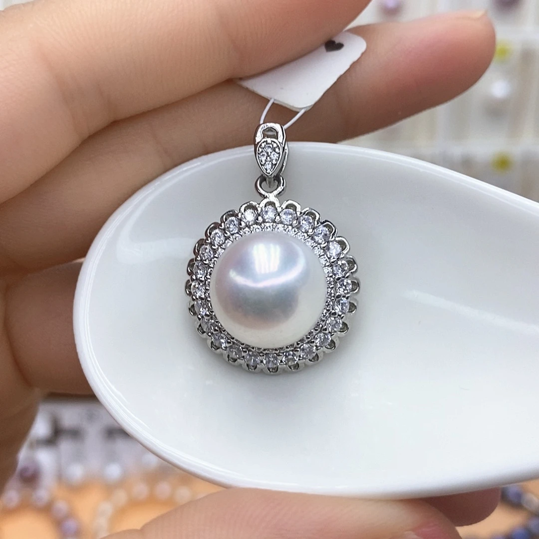 合金项链淡水珍珠
