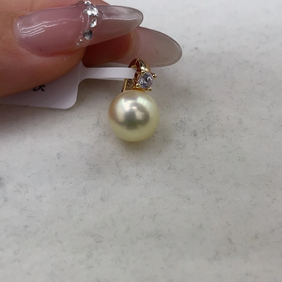 颈饰银S925镶嵌海水珍珠