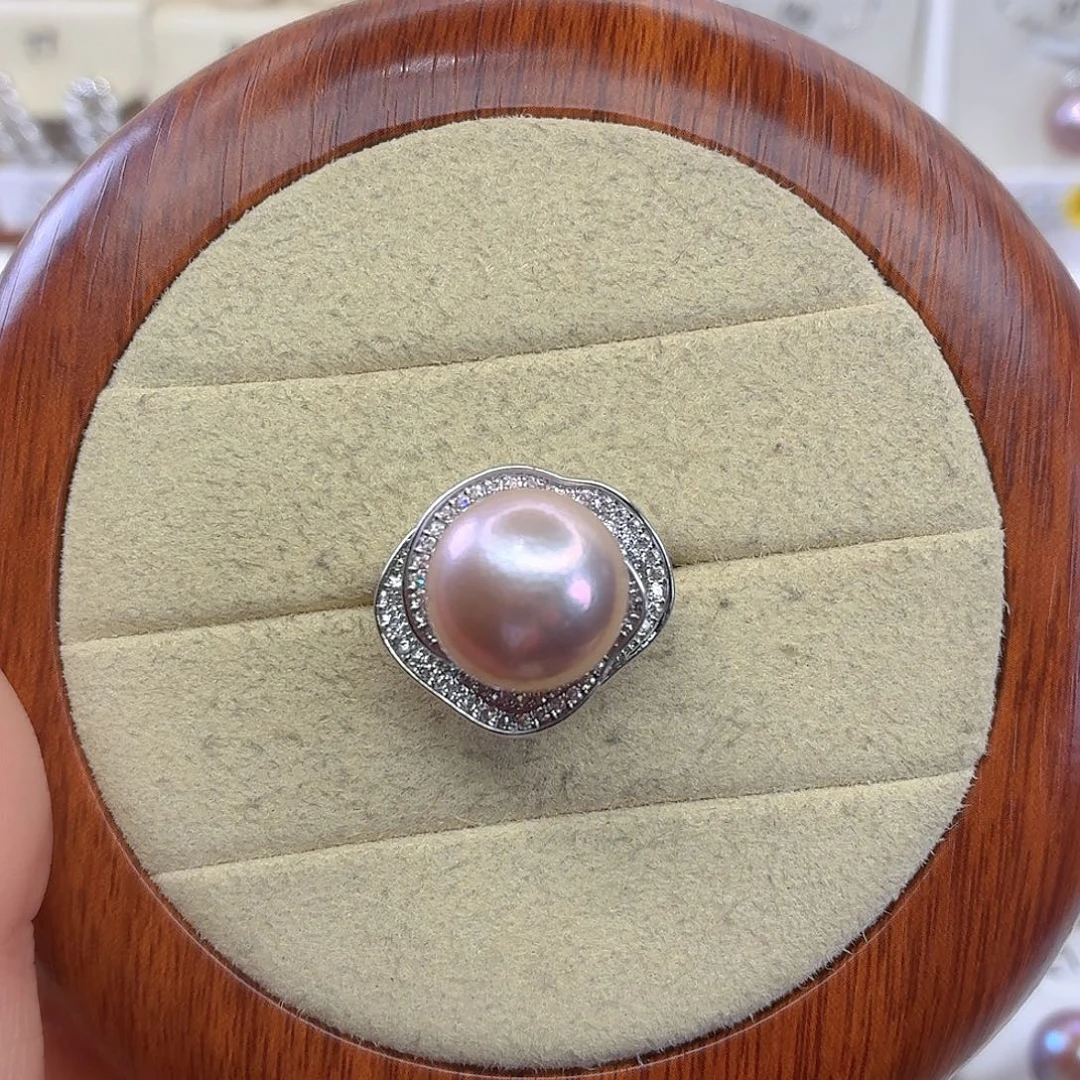 淡水珍珠戒指合金F