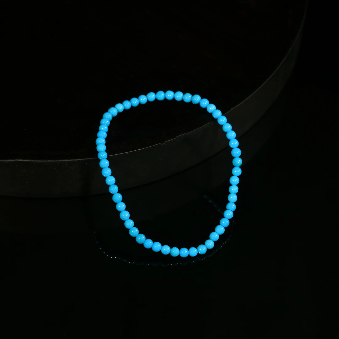 【杨杨专属】安曼博绿松石美松圆珠素串  约3-3.5mm XZ0840BZ