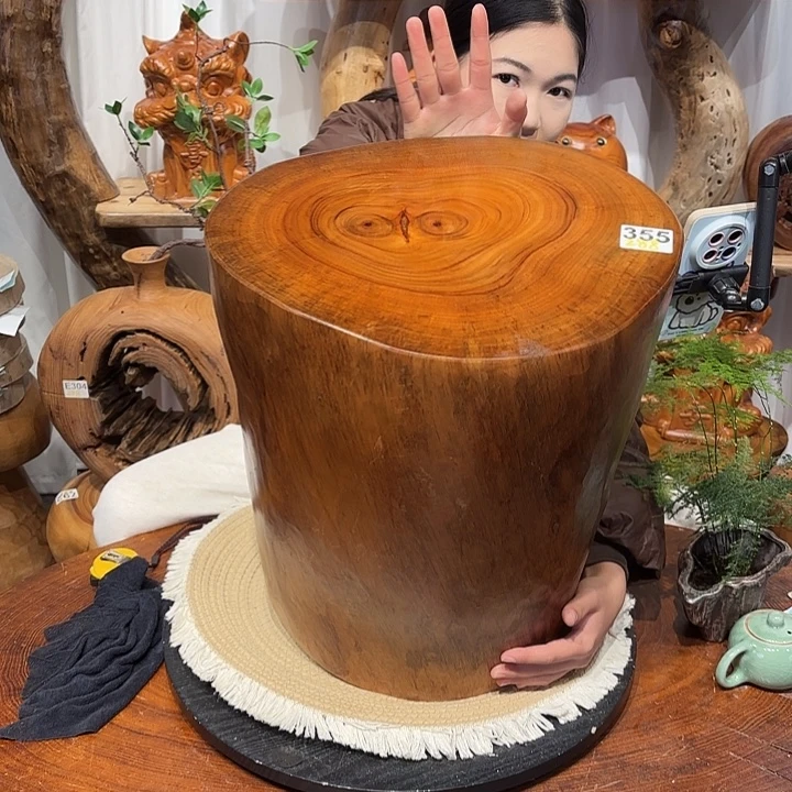 香樟木香樟木根雕凳子一物一拍编号长38宽29高45