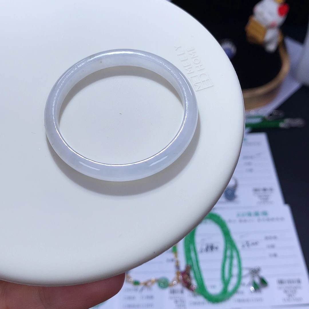 翡翠未镶嵌挂件天然缅甸翡翠Ａ货圈口卡39mm