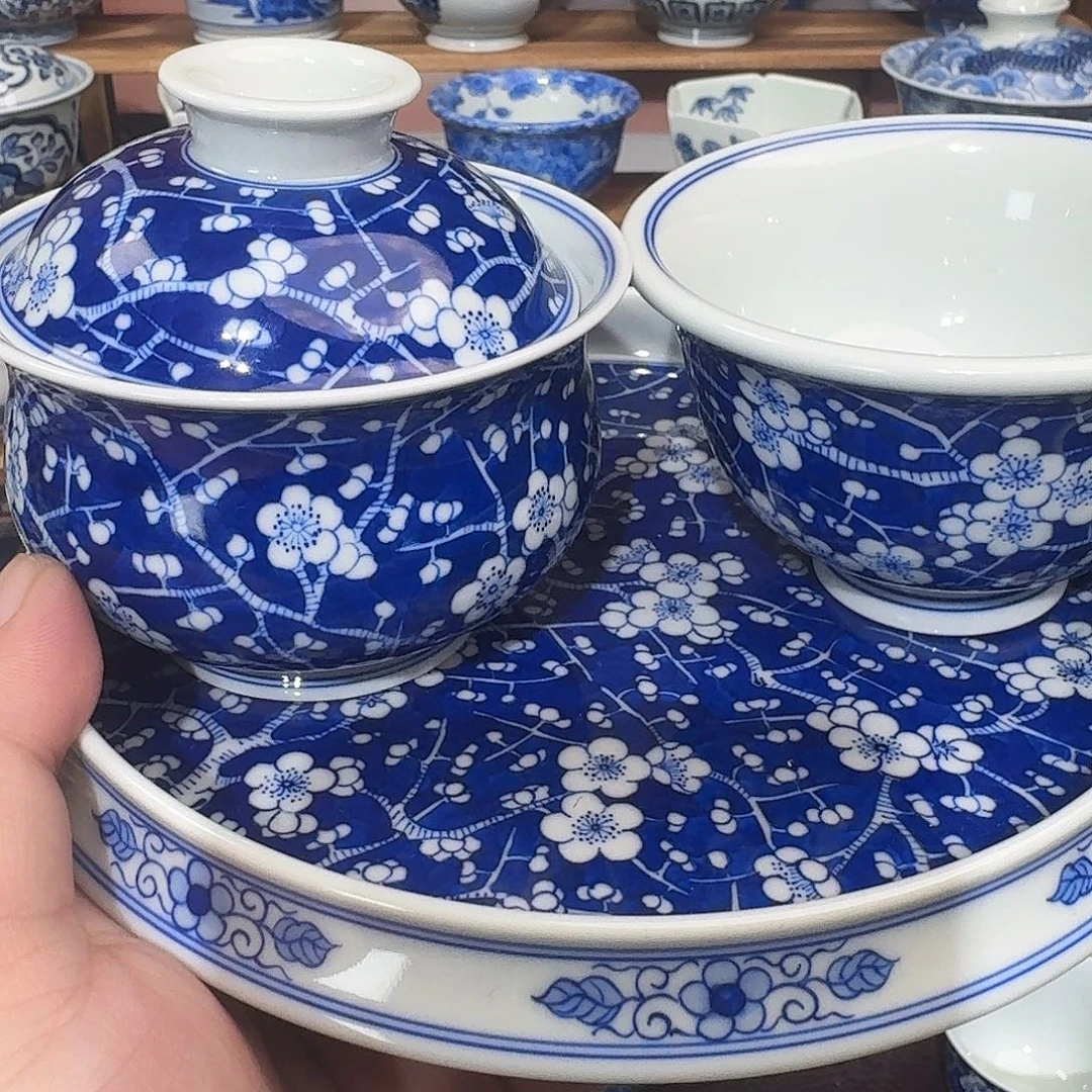 Y****瓷片陶瓷纯手工手绘瓷瓷三件套