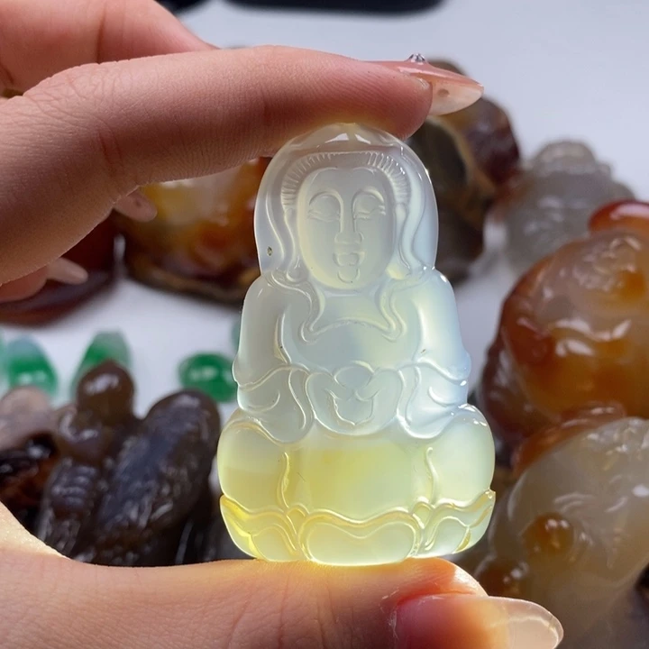 玛瑙/玉髓合金颈饰