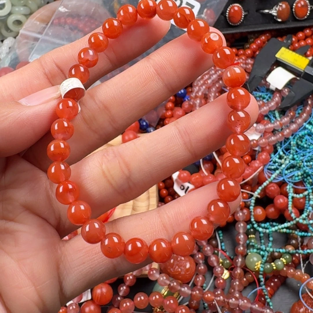 南红玛瑙未镶嵌珠宝奇石6.5左右