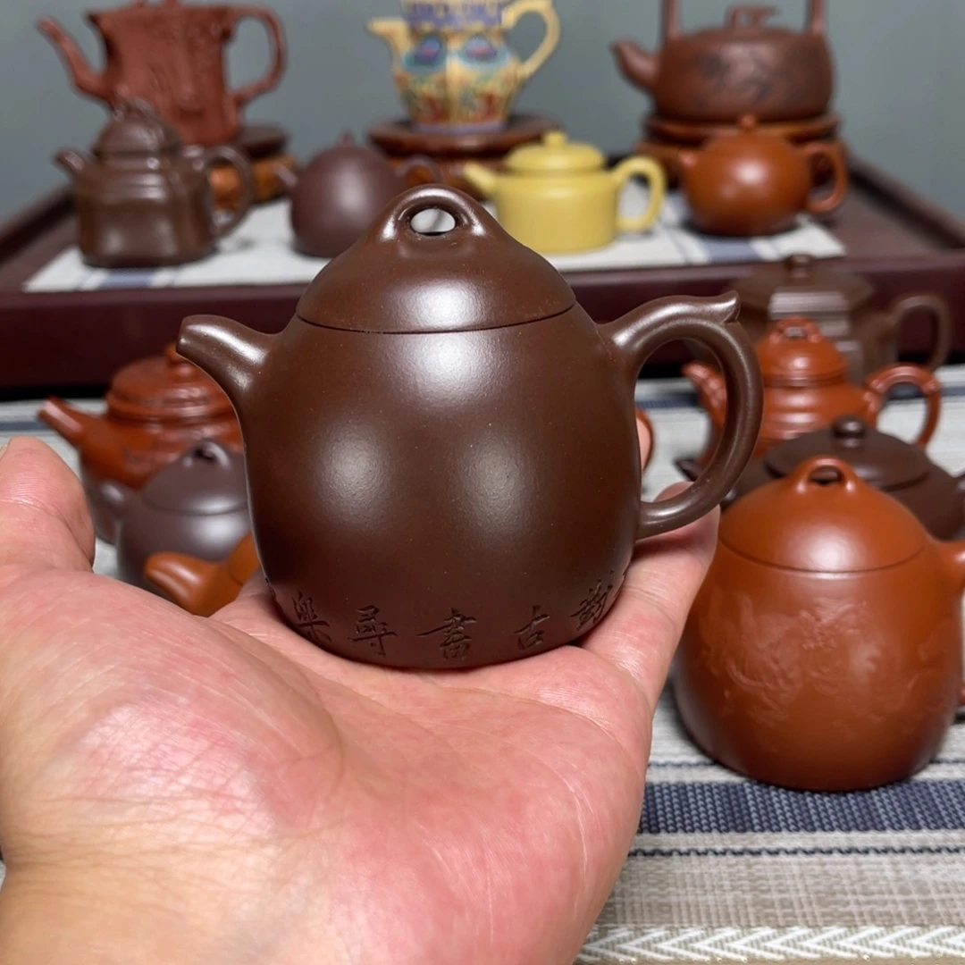 尛***爺茶壶紫砂秦权老紫泥