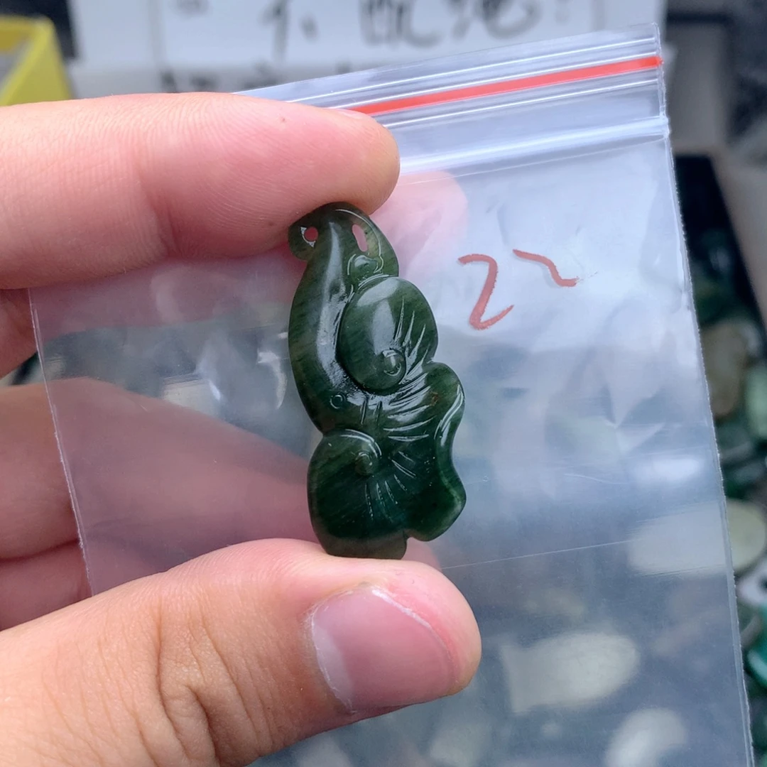 未镶嵌独山玉珠宝半成品微瑕