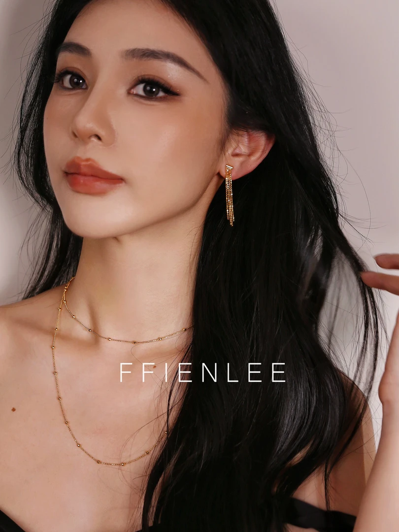 925银耳饰 <冰糖葫芦>轻奢高贵满钻流苏瀑布耳环高级简约小众耳饰