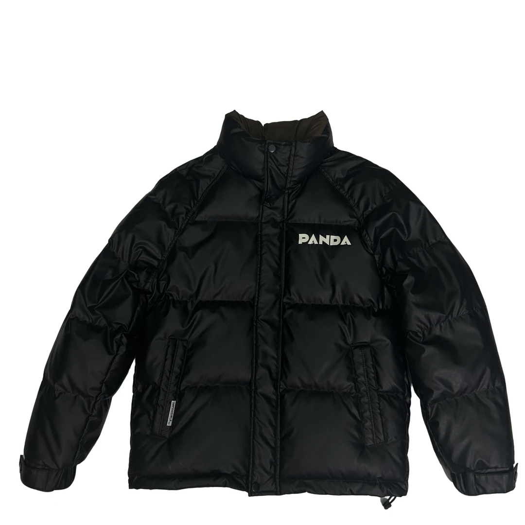 6609皮面免洗男士冬季新款外套休闲时尚加厚百搭外套panda