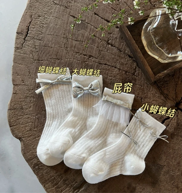 夏季短款网眼袜女童甜美袜无骨袜1189