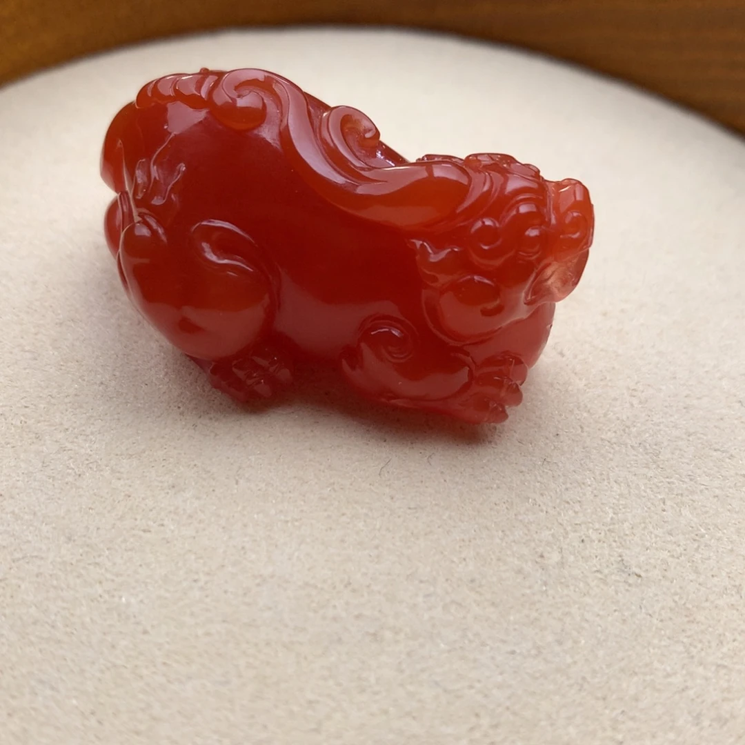 南红玛瑙未镶嵌保山天然原矿南红貔貅吊坠