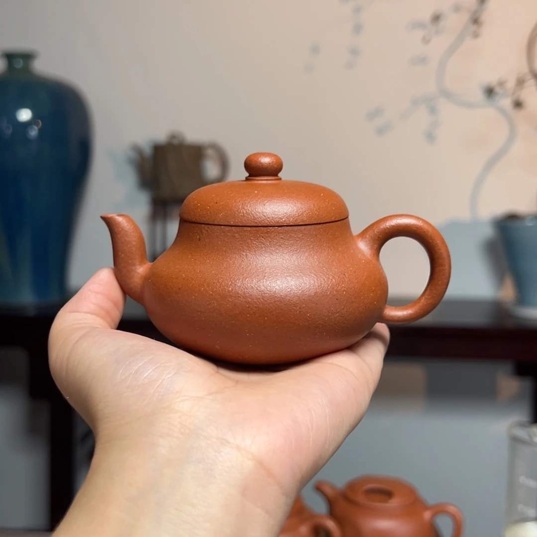 茶壶紫砂红降坡君德150