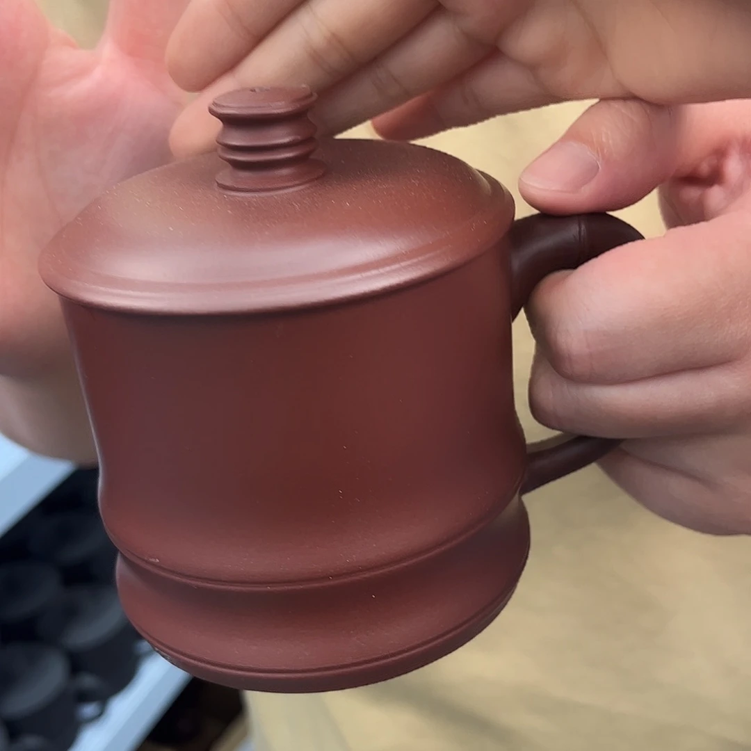 茶杯紫砂原矿紫砂 龙血砂光速