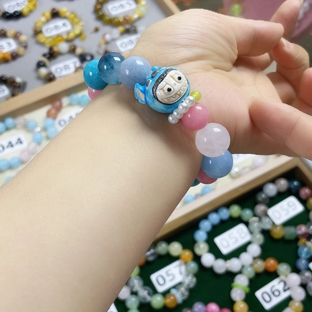烟晶手链银S925镶嵌