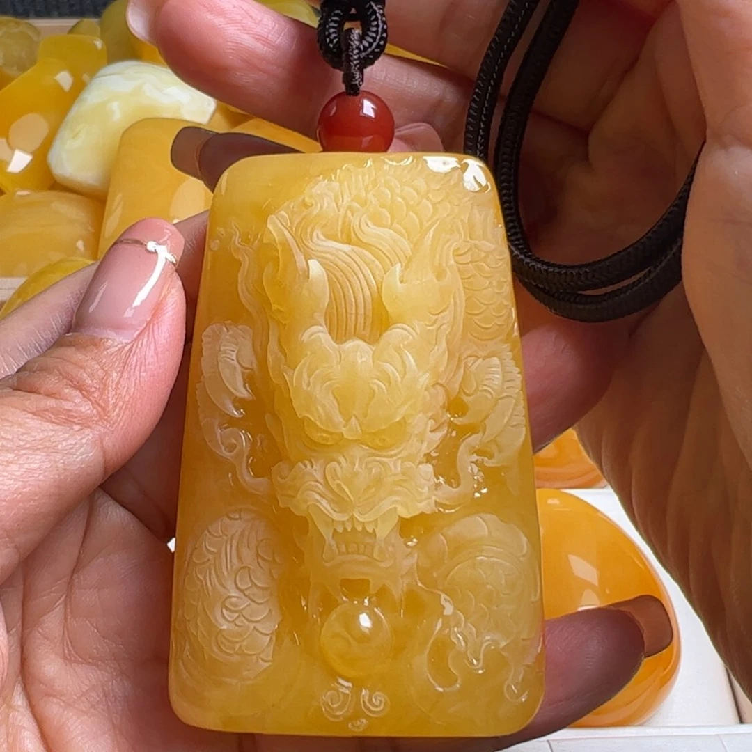 蜜蜡毛衣链未镶嵌无优化