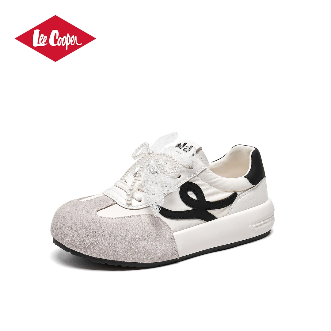 LEE COOPER软底透气网面休闲鞋女2025夏款拼色百搭德迅鞋轻便板鞋