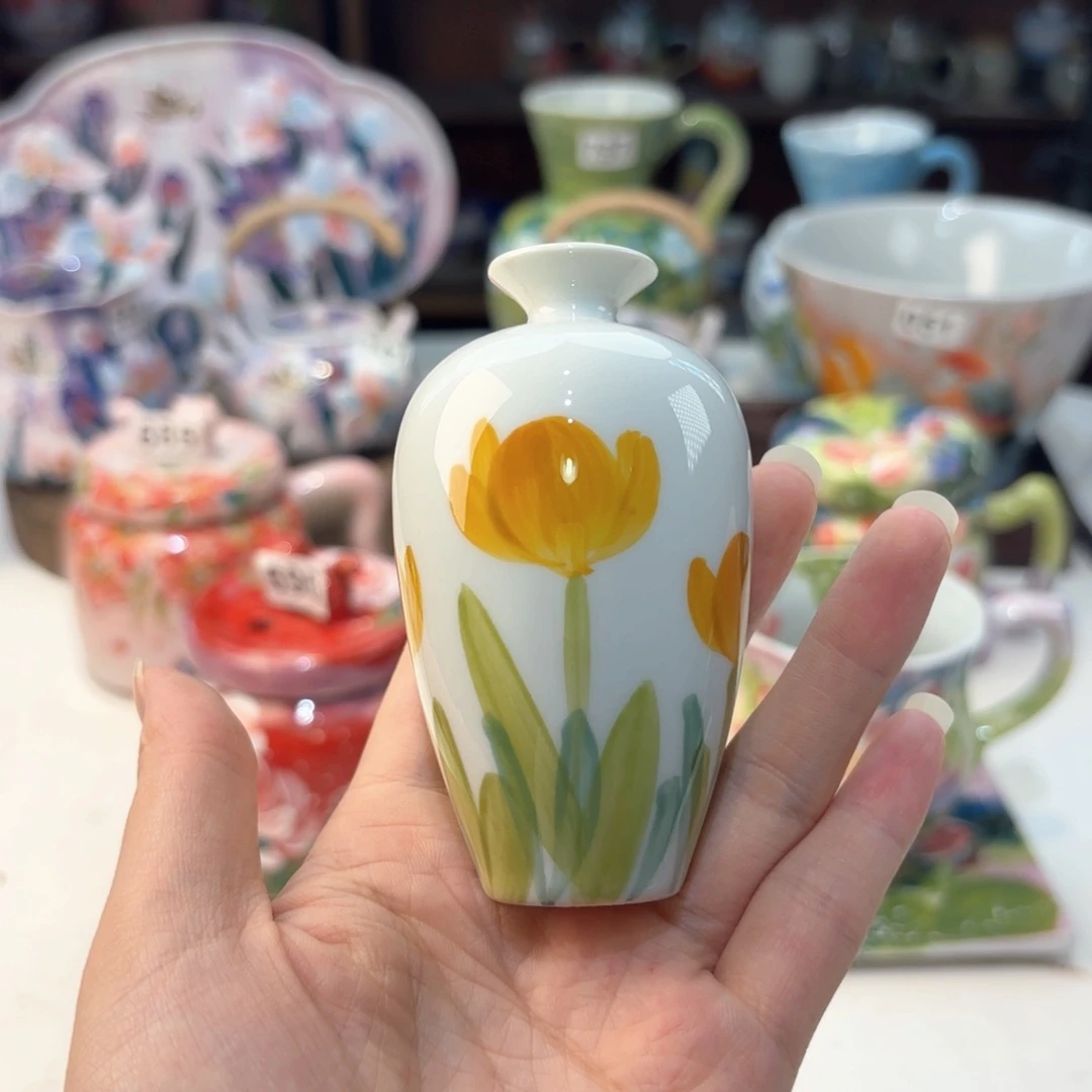 景德镇手绘高温釉下彩陶瓷茶具
