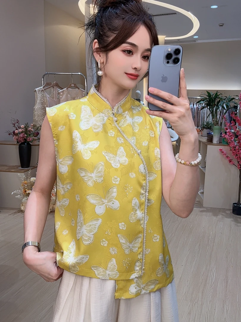 （全额运费补贴）新中式盘扣国风马甲46