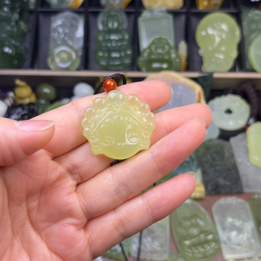 蛇纹石玉未镶嵌吊坠(不含链)