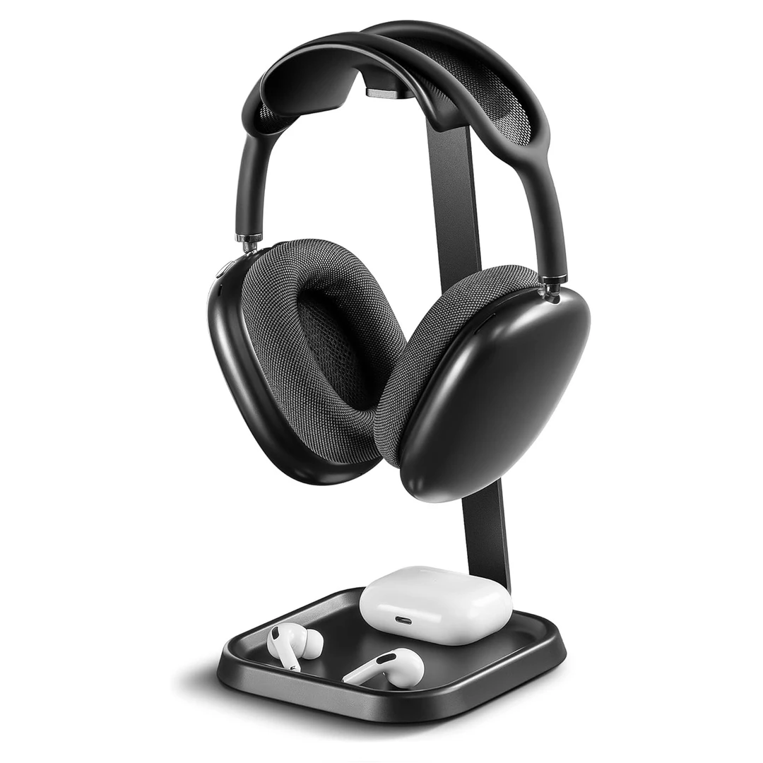 创意头戴式耳机支架多功能通用耳机挂架置物托架办公桌面收纳架子