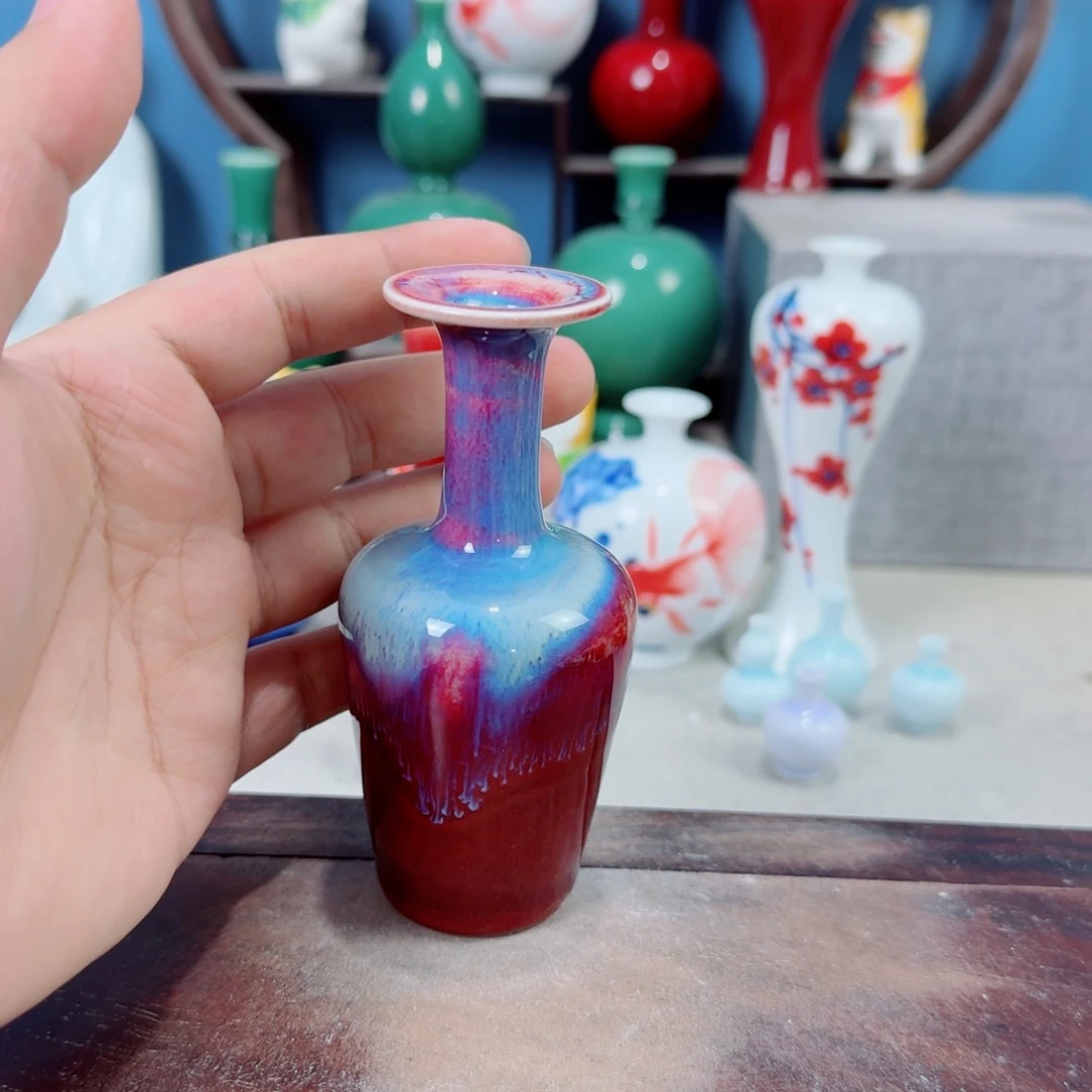 陶瓷手工小花器摆件