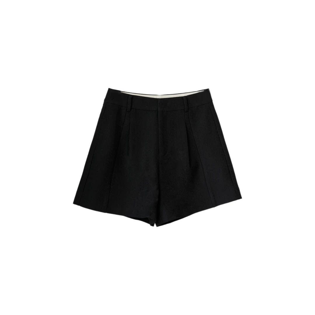 POPULARYW【方圆几何】Z·R上品屋 简约经典肌理感口袋可拆A字版短裤