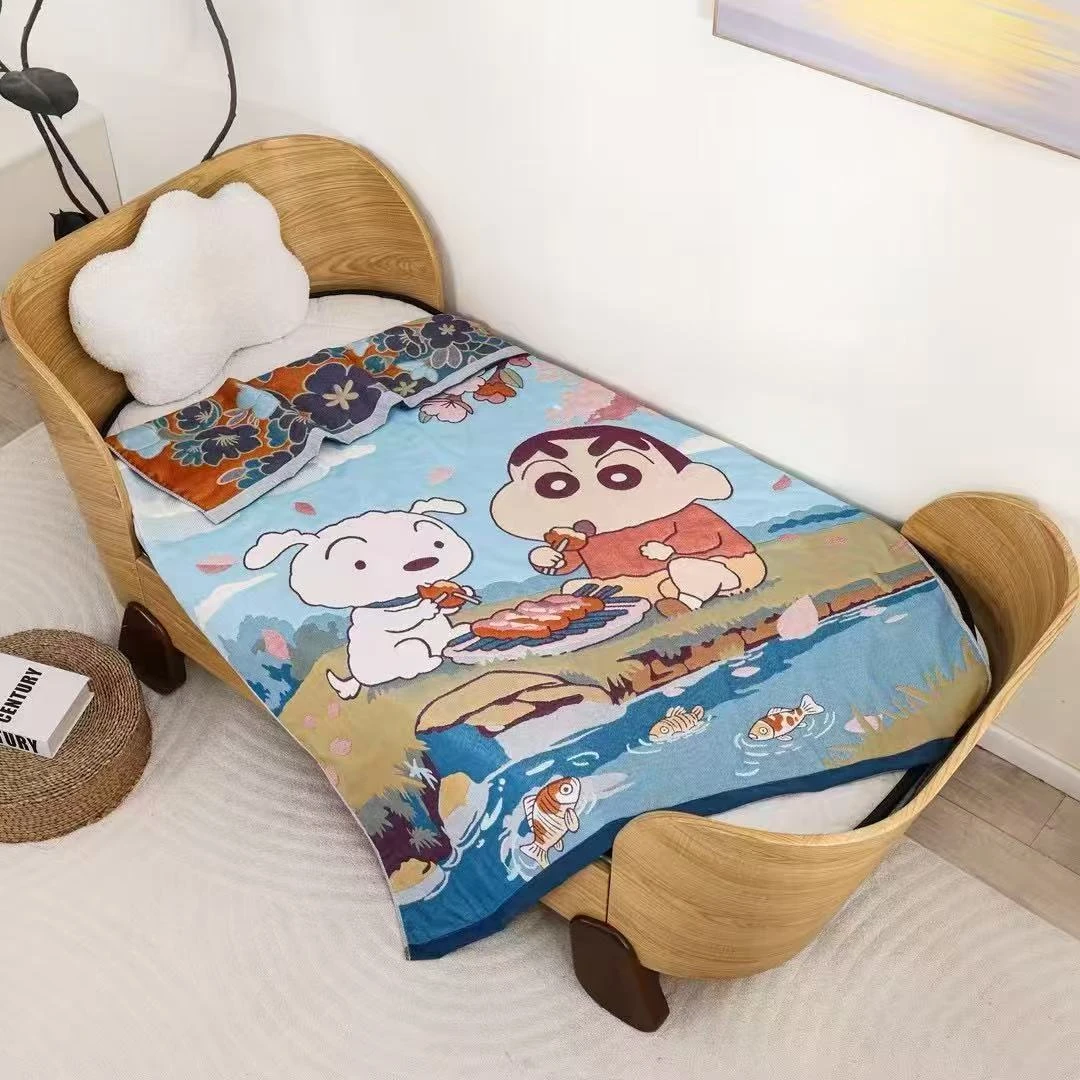 樱花小新  120*150cm泡芙被升级多层柔软亲肤透气加厚