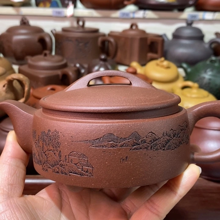 *****茶壶紫砂微瑕处理一把