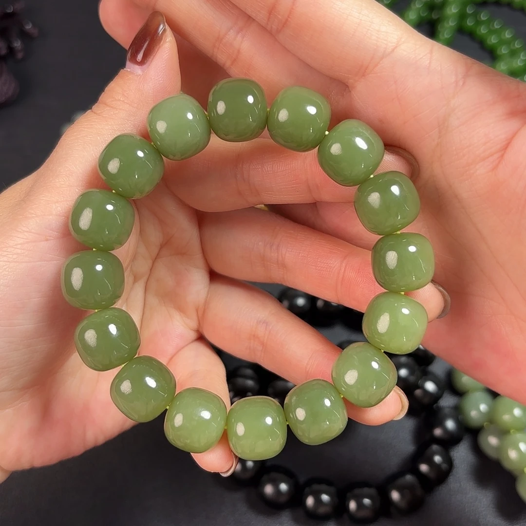 和田玉未镶嵌手链