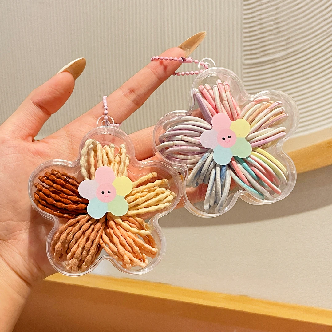 儿童彩色橡皮筋宝宝扎辫子不伤发女童扎头发头绳高弹力小女孩发圈