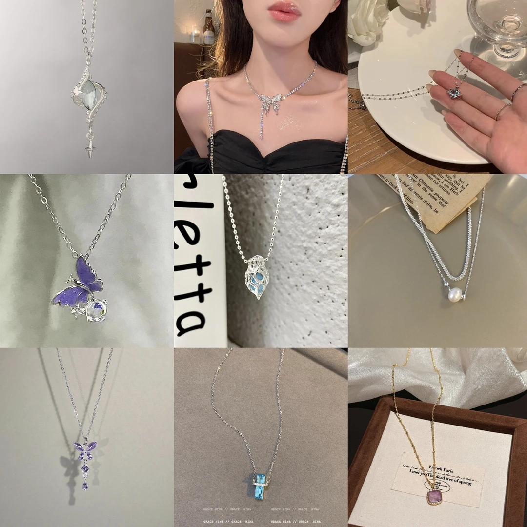 铜合金项链 精美饰品【项链手链耳钉】6选4精致百搭设计感气质时尚