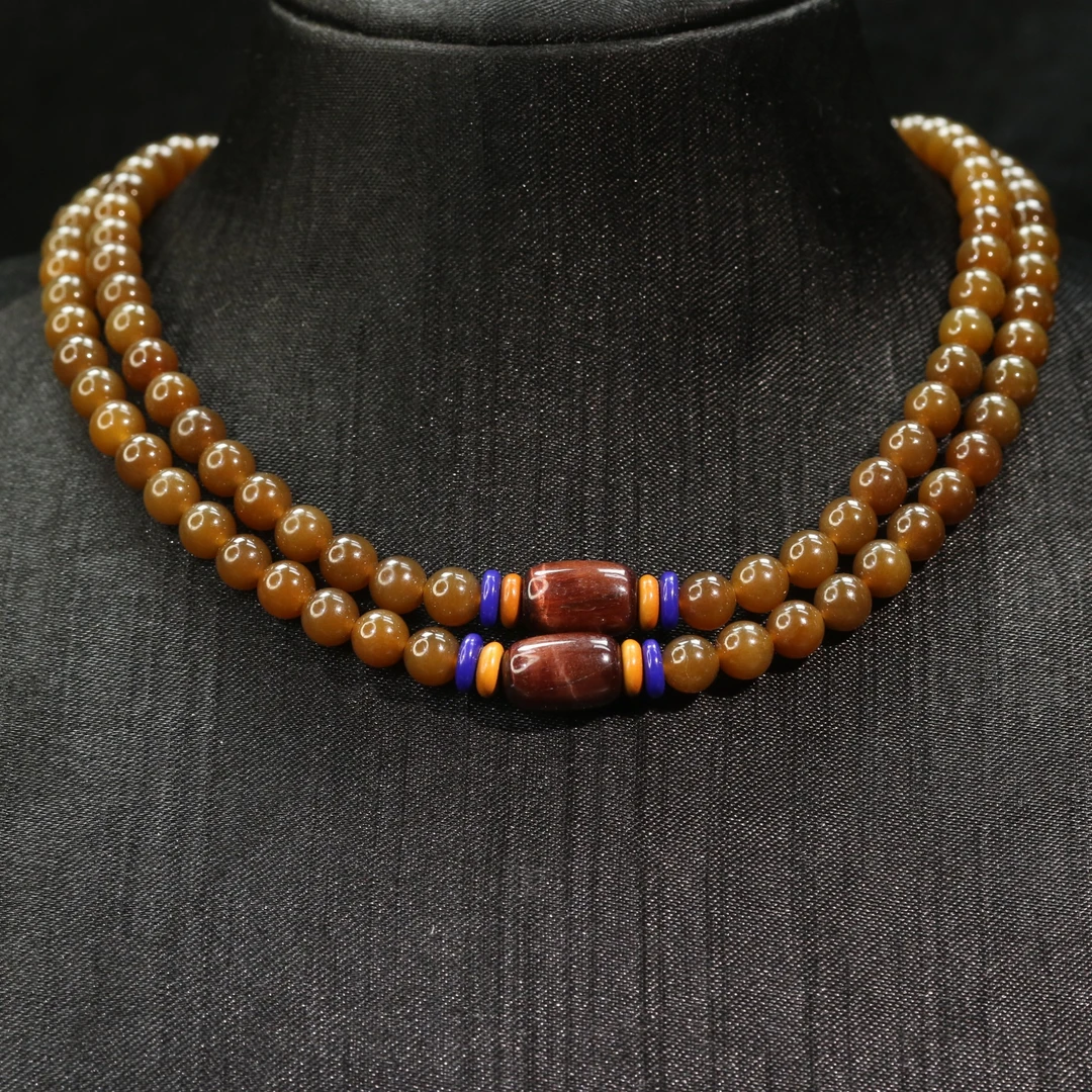 6和田玉老红糖项链/801269上海嘉禾拍卖