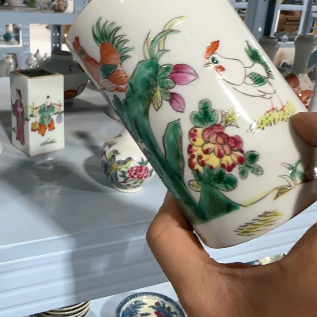 瓷片摆件手绘瓷器全部处理了吧