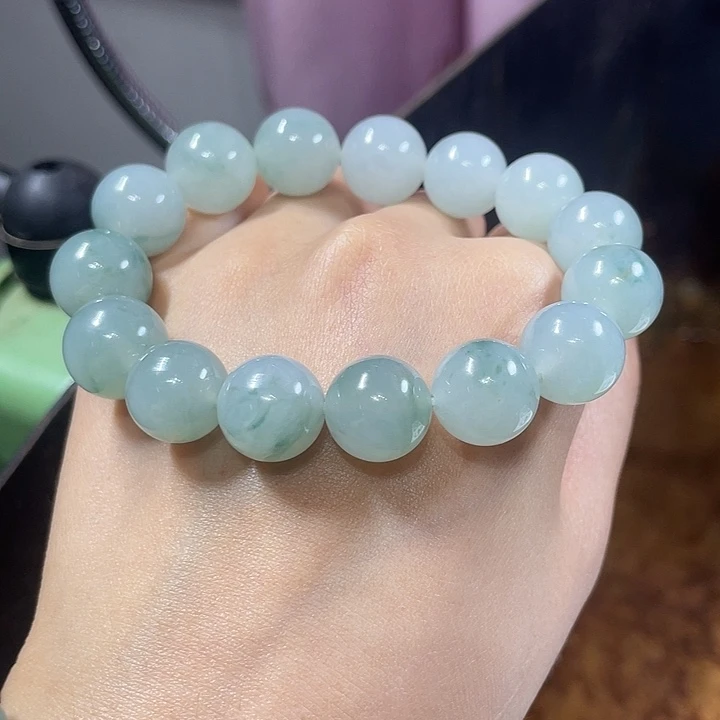 风***雪翡翠未镶嵌手链边角料