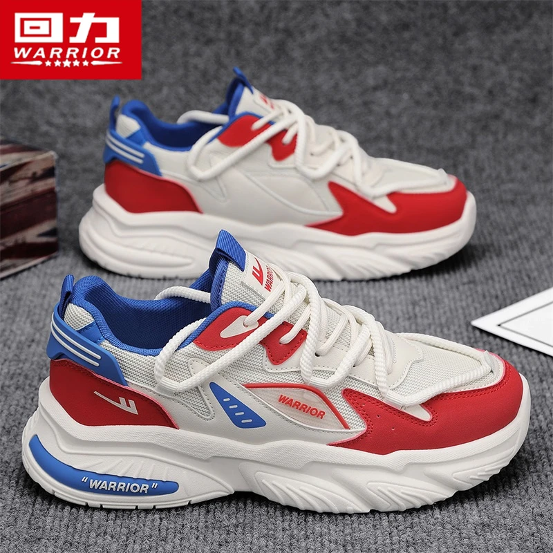 回力鞋子男鞋冬季潮流百搭网面运动鞋男款轻便跑步休闲厚底老爹鞋