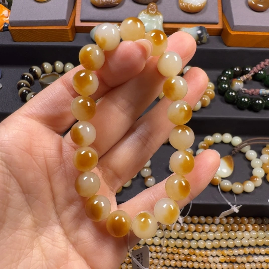 和田玉未镶嵌手链卡10