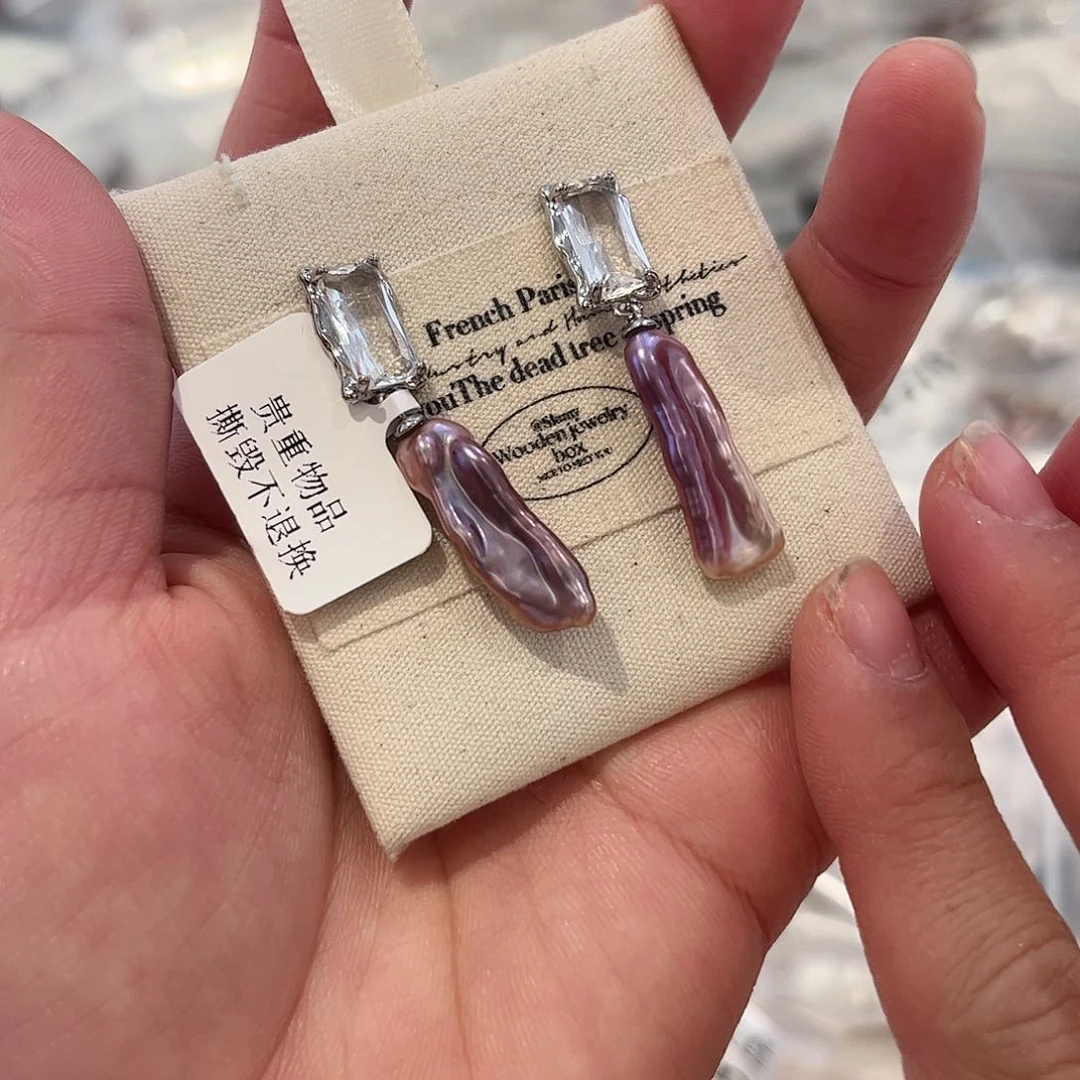 淡水珍珠耳饰合金