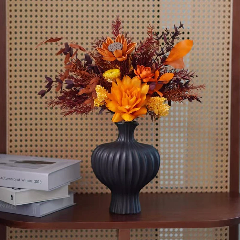 现代简约风，餐桌电视柜摆件，扇形双面观-魅影