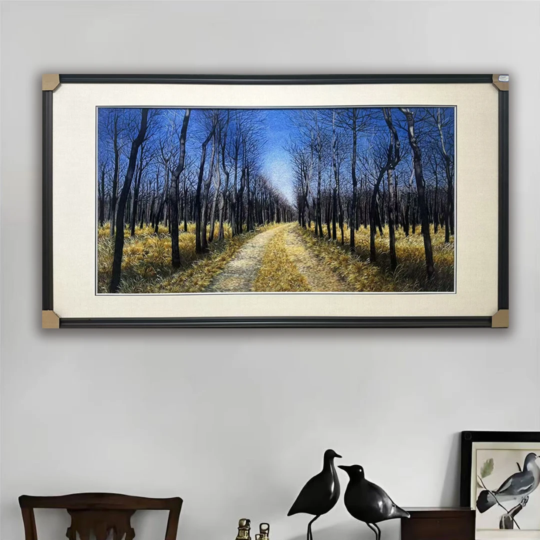 [森林] 纯手工苏绣精品满绣森林客厅卧室走廊客厅背景墙挂画