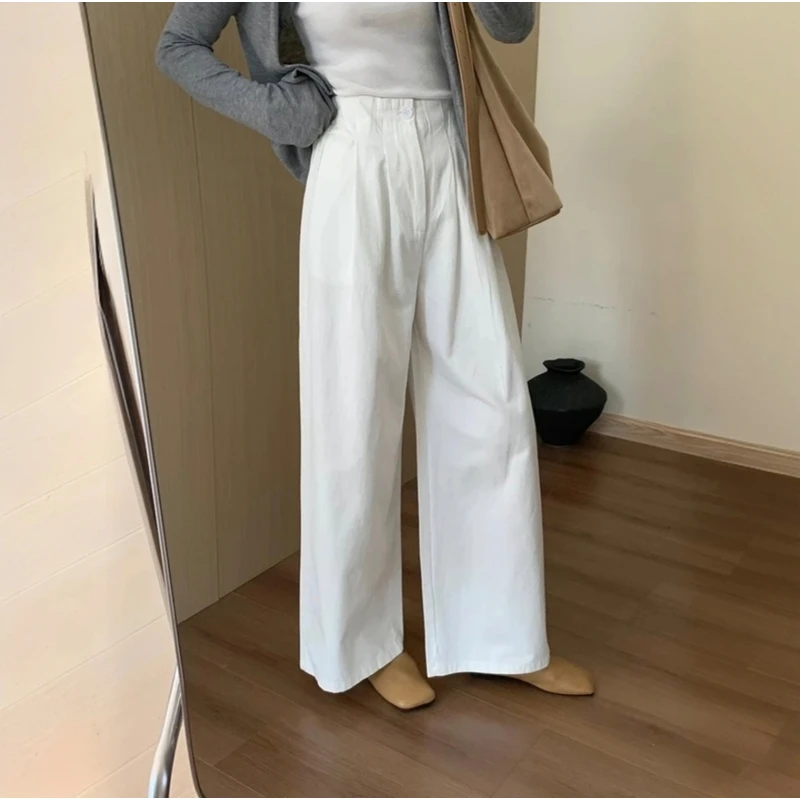 【运补6-8元】纯棉夏季爆款100纯棉酵洗加柔韩版宽松阔腿裤百搭显瘦
