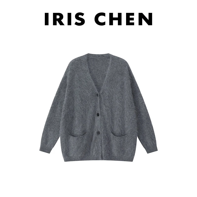 【现货】IRIS CHEN 阿拉善 2025秋冬“100羊毛双面拉绒320g”针织外套