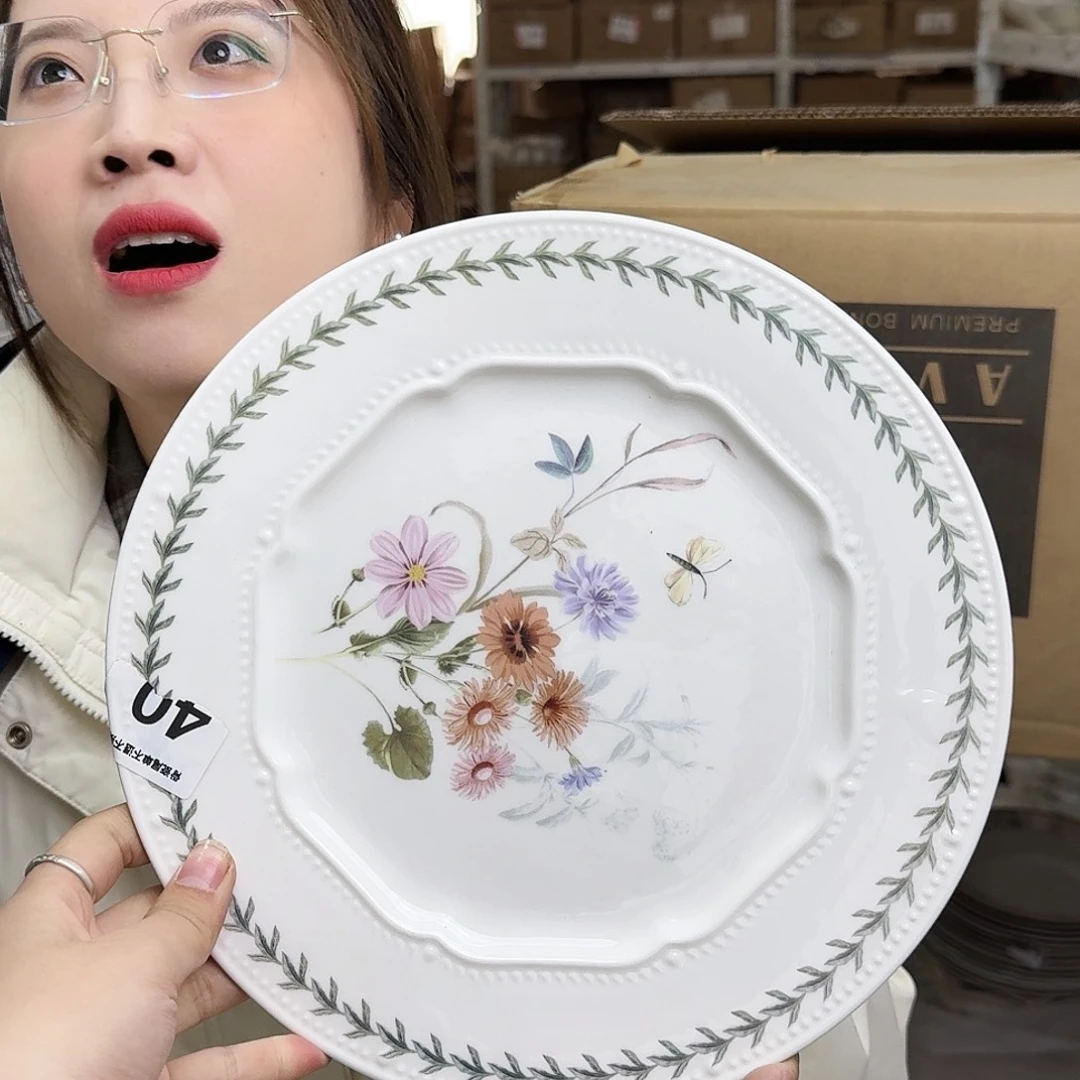 骨瓷27cm一个大盘瑕疵品不忒不还(39米包邮)