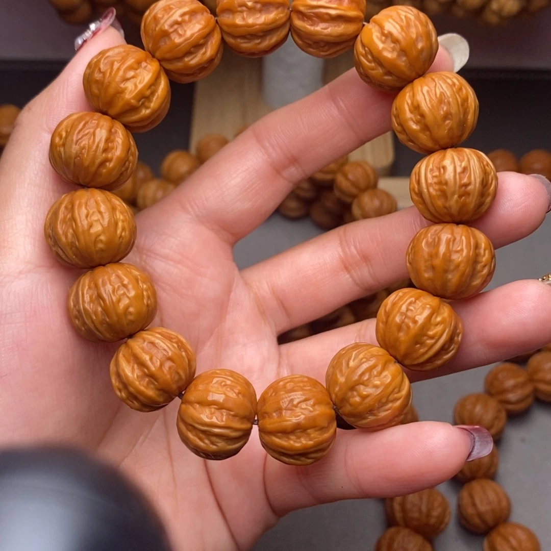 猴头核桃手串17-18mm龙炎全品京八棱