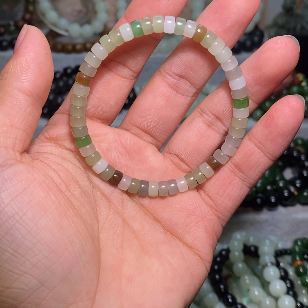 和田玉未镶嵌手链