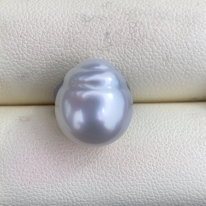 未镶嵌海水珍珠澳白裸珠宝石光大葫芦12-13mm