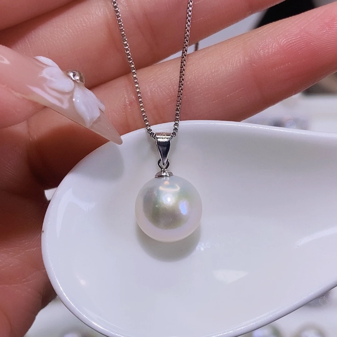 淡水珍珠颈饰银S925镶嵌