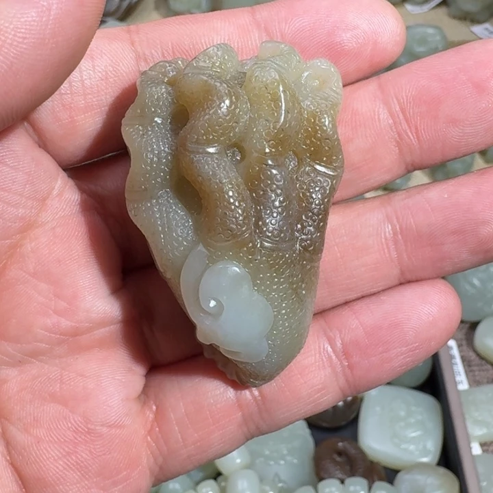 和田玉吊坠(不含链)未镶嵌