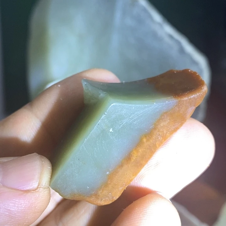 蛇纹石玉珠宝岫玉原石未镶嵌