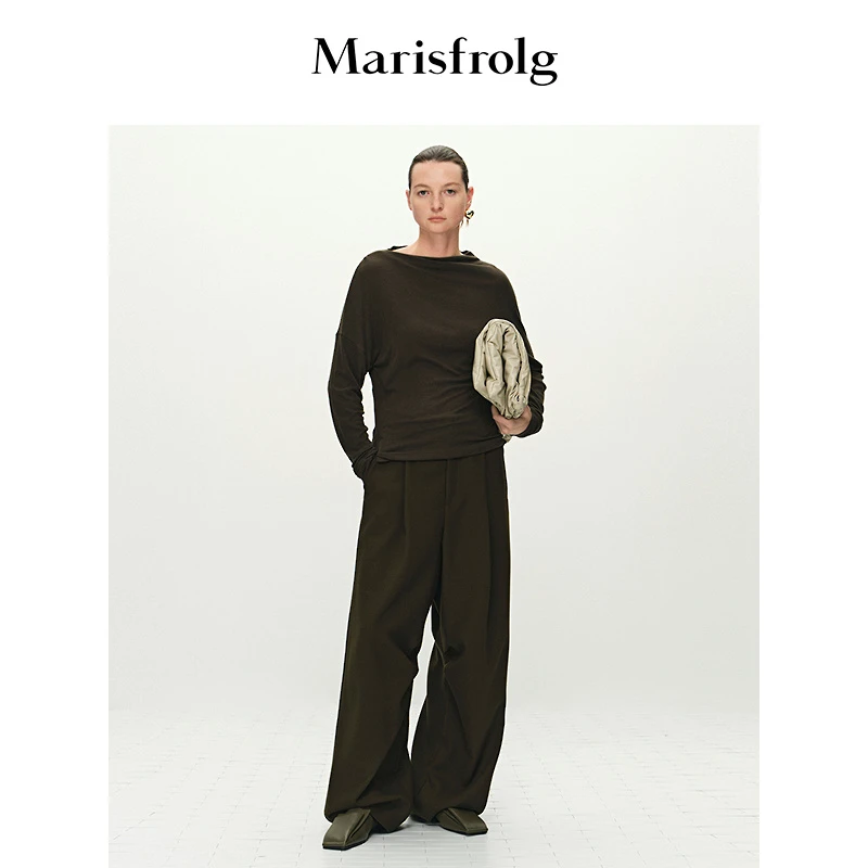 【筑感美学】Marisfrolg玛丝菲尔25春秋显瘦百搭时尚T恤A1FZ11741