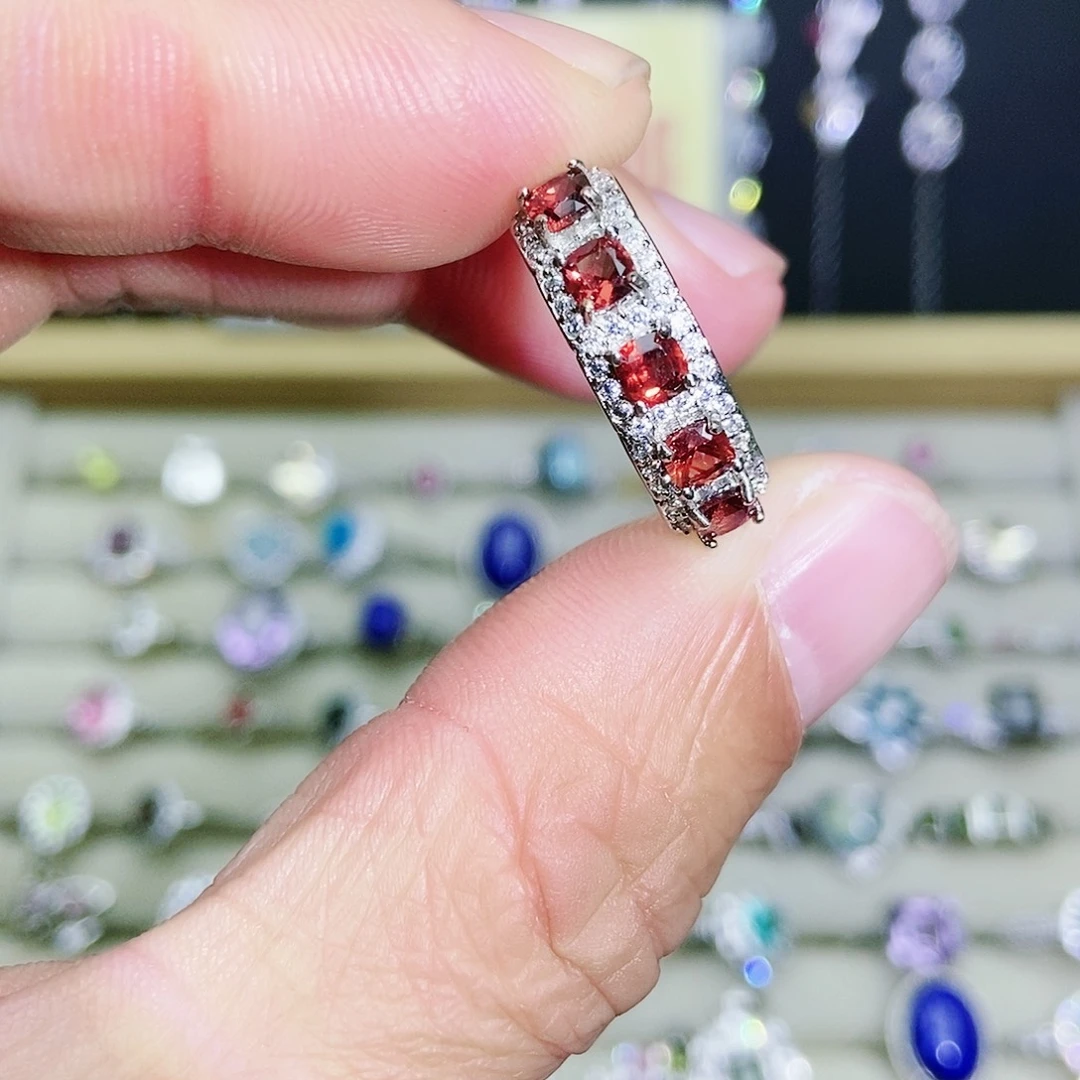 【闪购商品】未镶嵌戒指石榴石